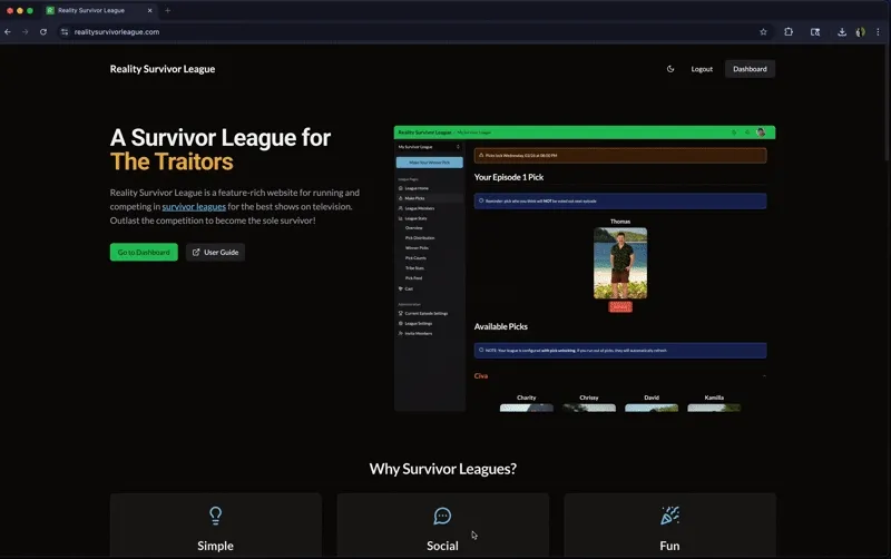 Gif of new app